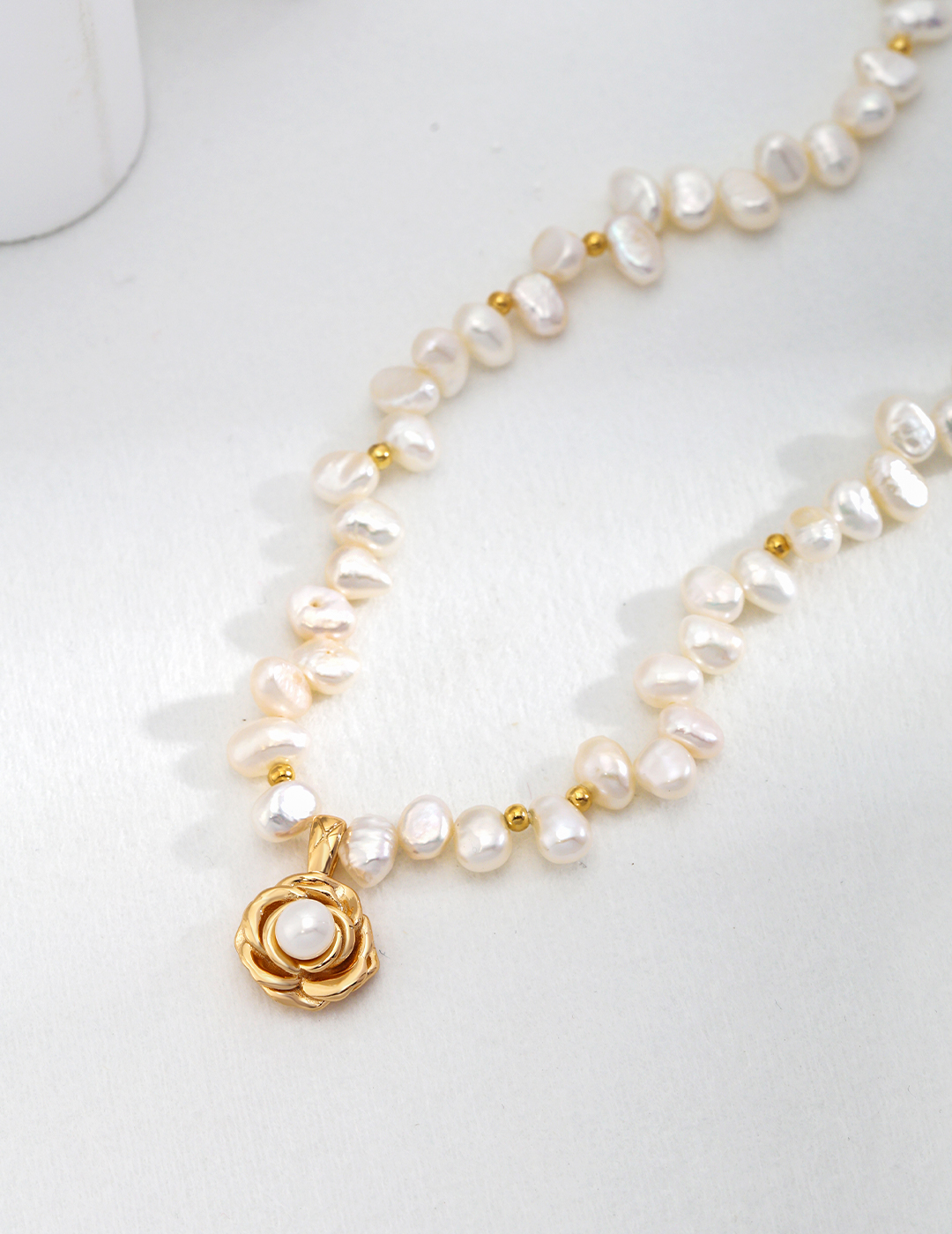 Camellia  Pearl Necklace