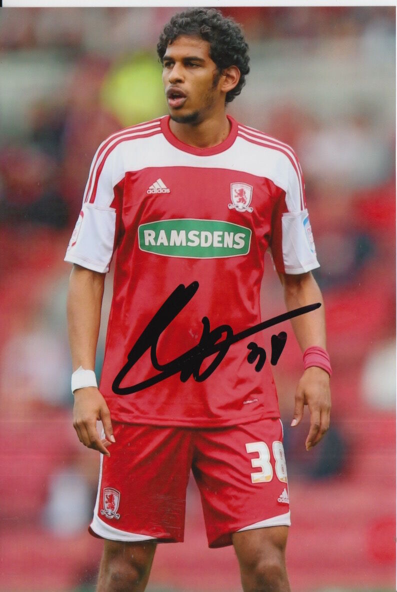 MIDDLESBROUGH HAND SIGNED FARIS HAROUN 6X4 Photo Poster painting 1.