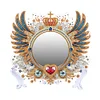  Angel Wing Acrylic Diamond Painting Mirror Kit for Bedroom Dressing Table
