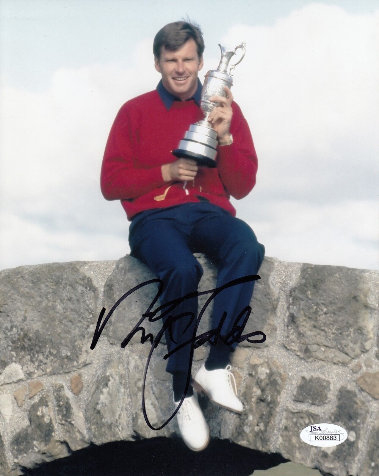 Nick Faldo #0 8x10 Signed Photo Poster painting W/JSA Certification Golf 6414