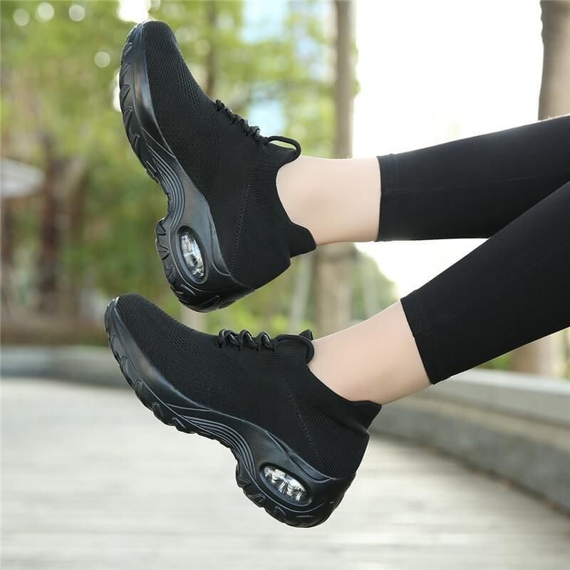 Lace Up Walking Running Shoes Platform Sneakers