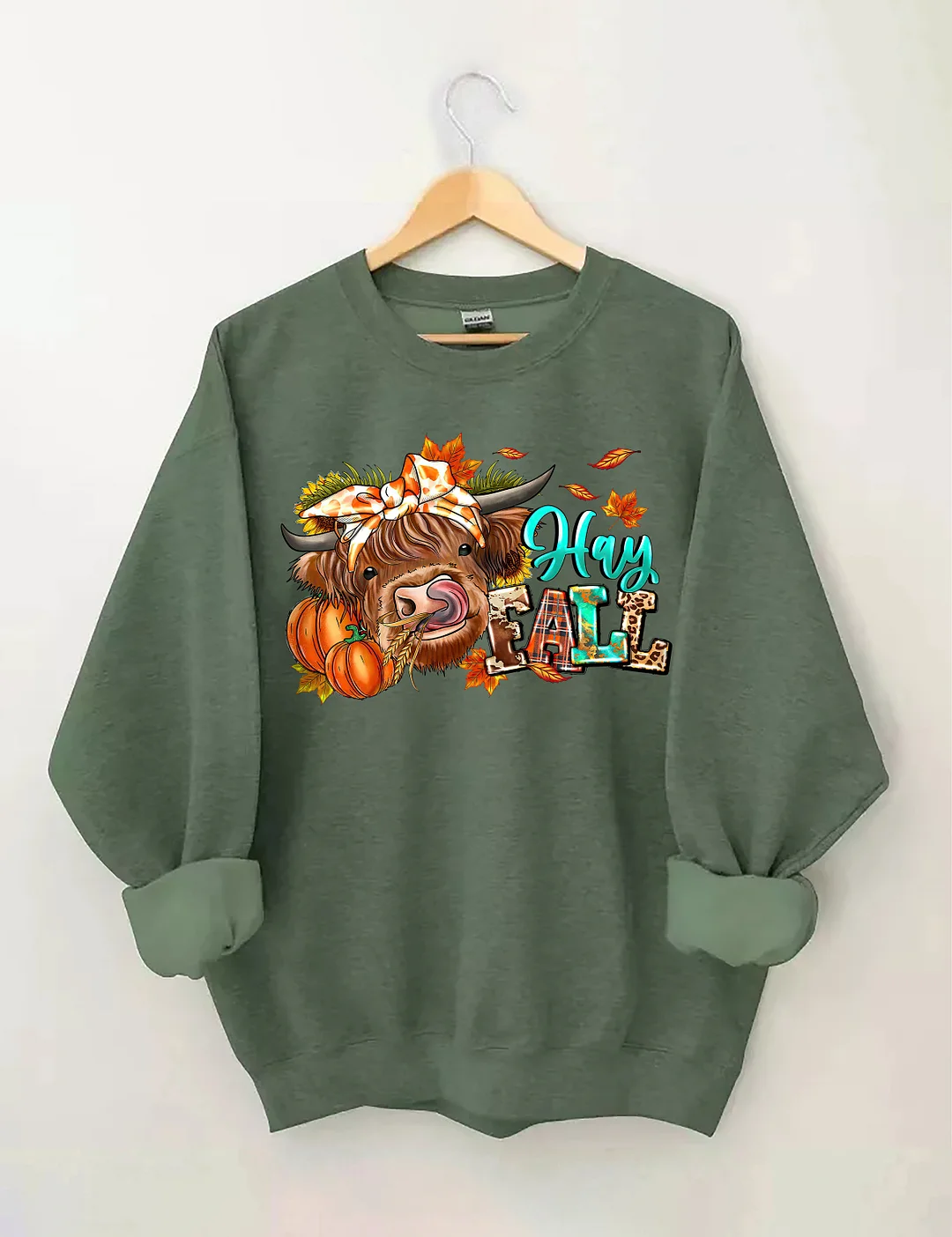 Hay Fall Cow Sweatshirt