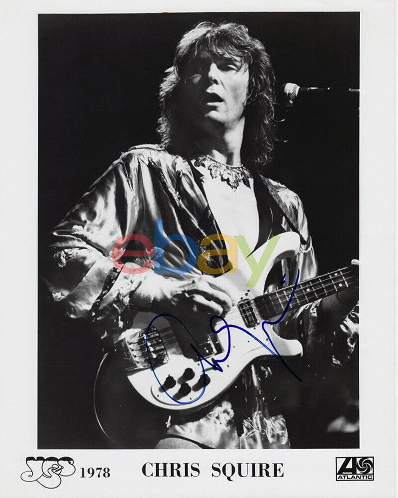 Chris Squire Autographed 8x10 Signed Photo Poster painting reprint