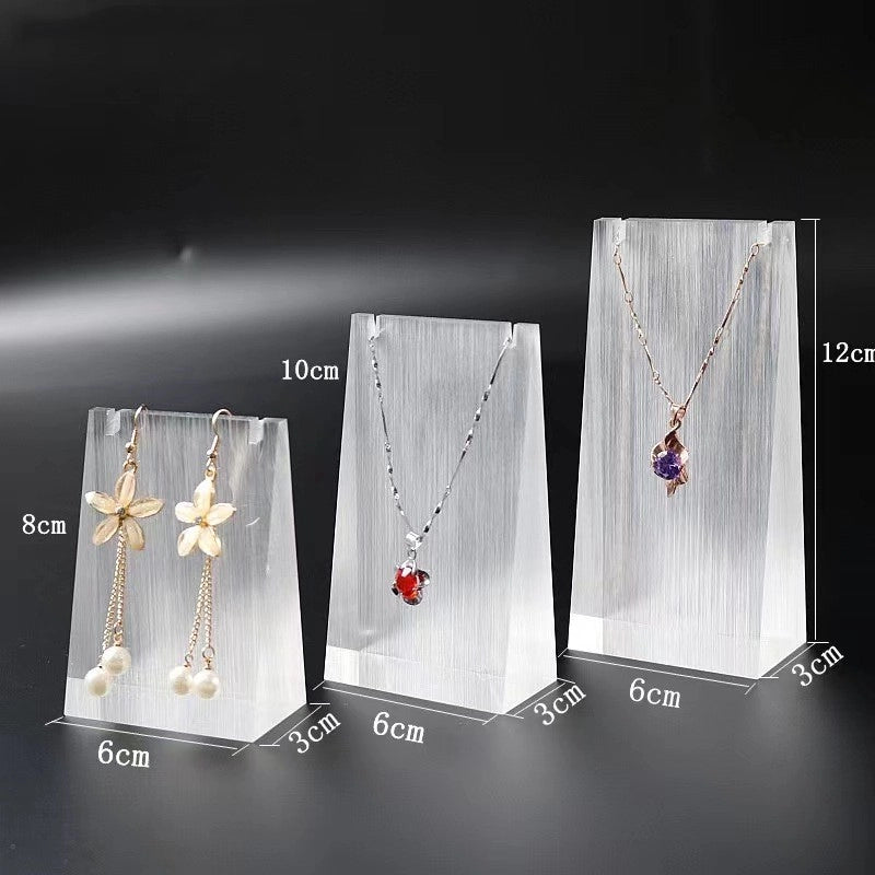 1 Piece 1 Set Arylic Minimalist Transparent Jewelry Rack