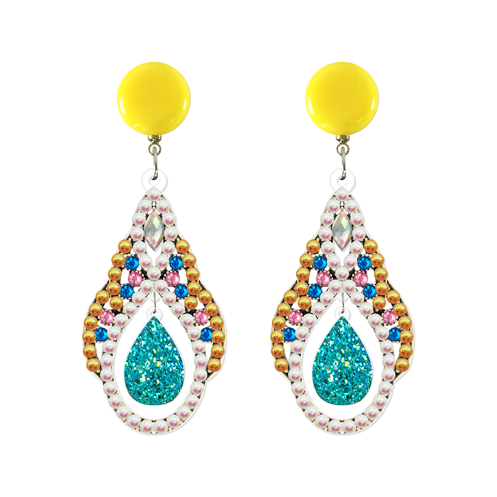 

Hollow Teardrop Earrings - 5D DIY Craft Fashion Accessories, 501 Original