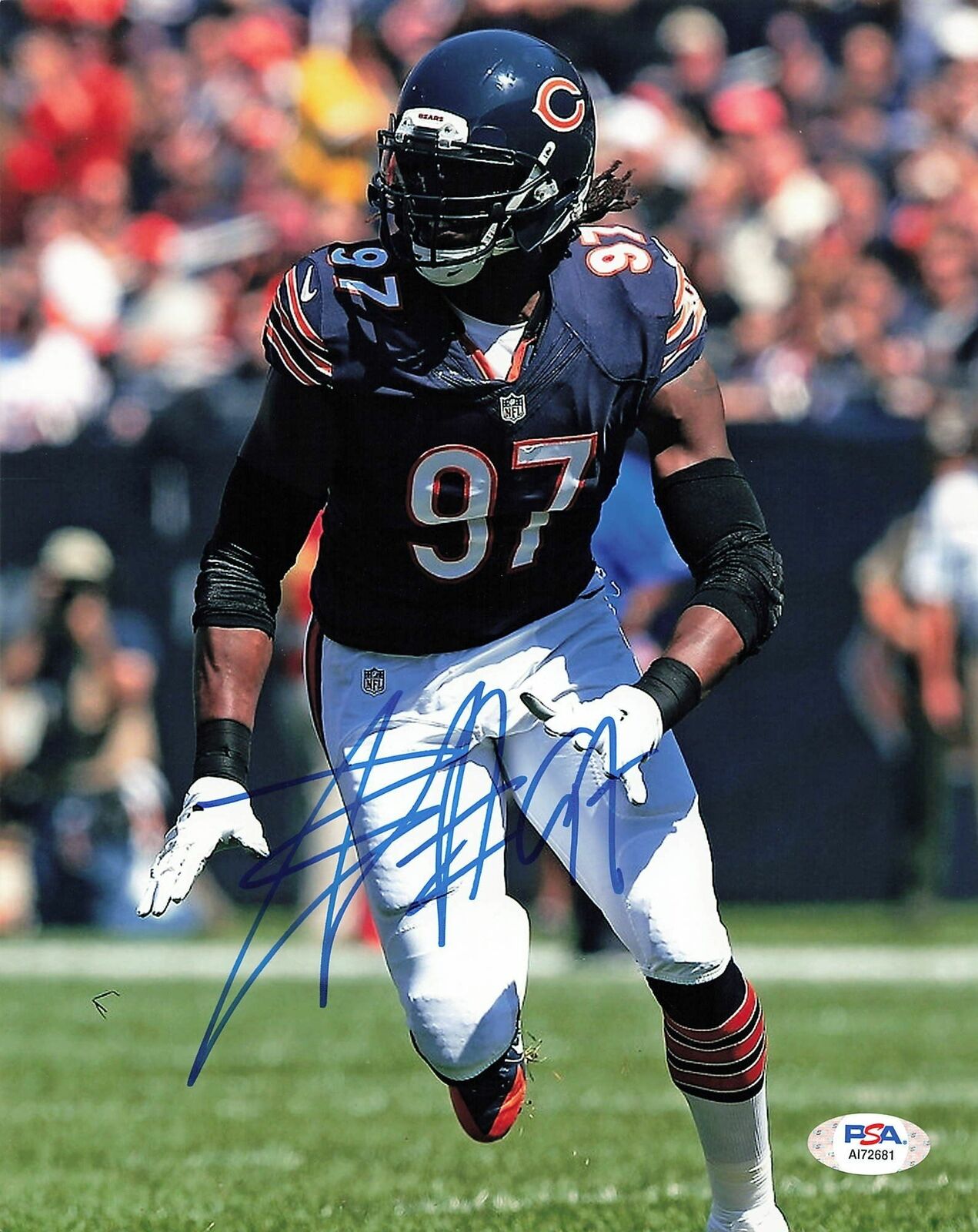 WILLIE YOUNG Signed 8x10 Photo Poster painting PSA/DNA Chicago Bears Autographed