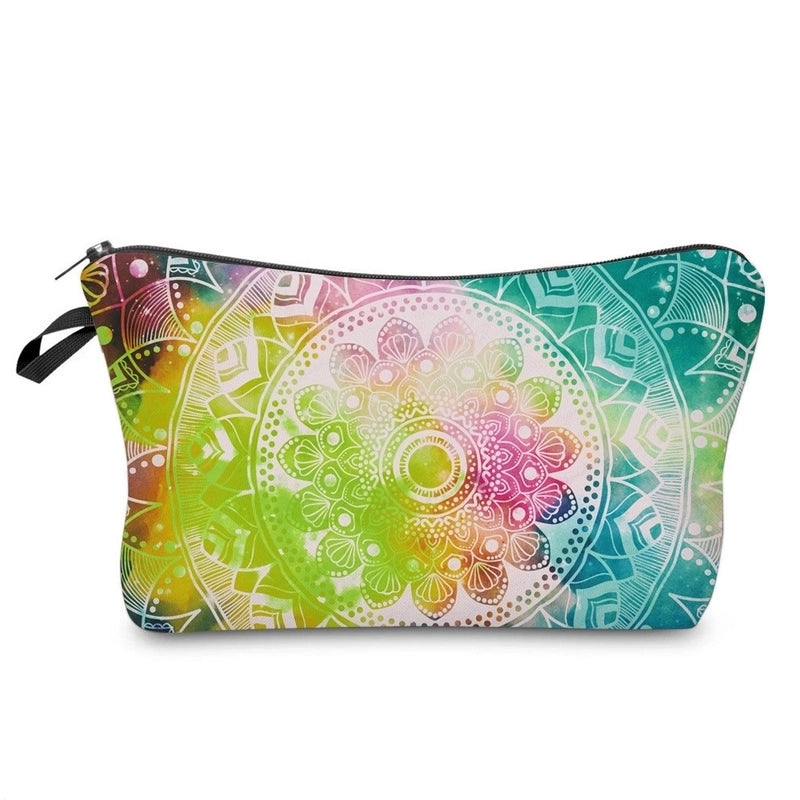 Women’s All Seasons Polyester Flower Vintage Style Square Cosmetic Bag