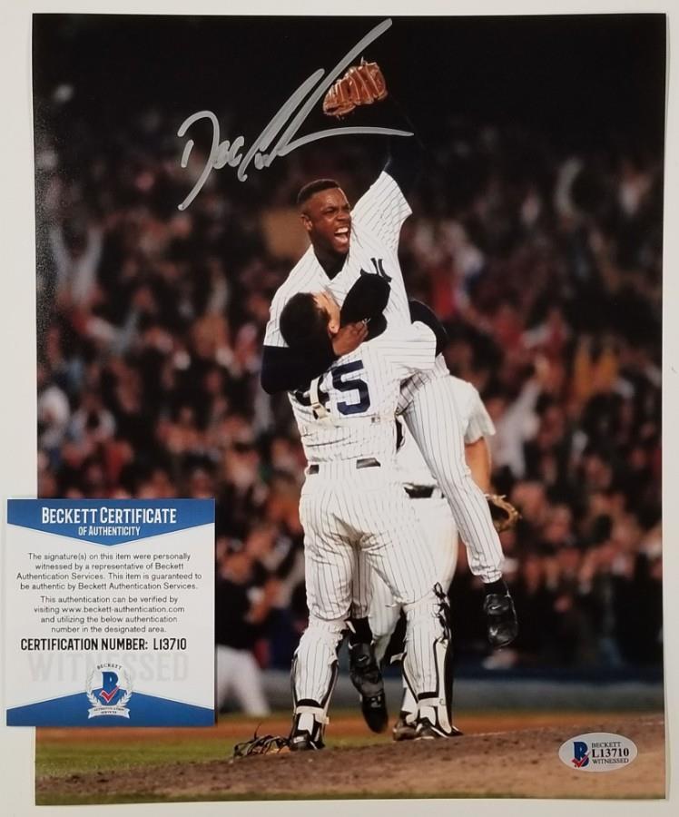 DOC GOODEN Signed 8x10 No Hitter Yankees Photo Poster painting #1~ Beckett BAS COA ITP