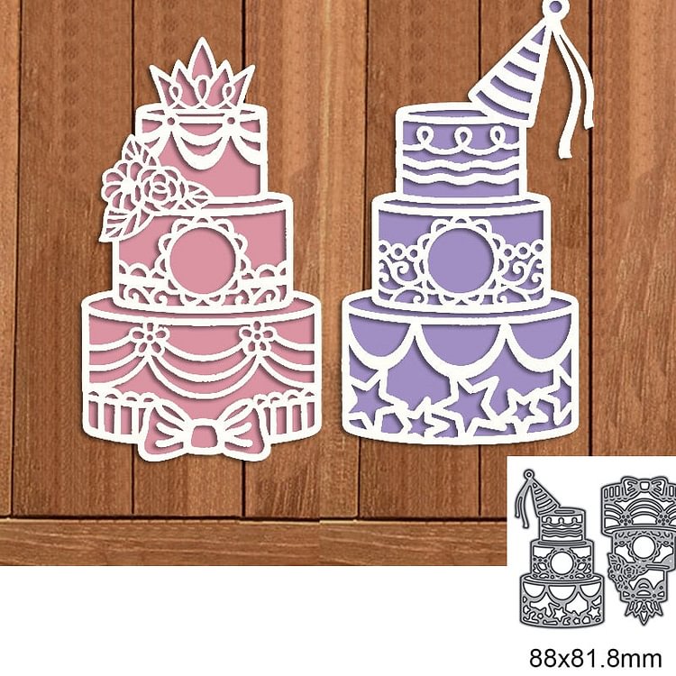 Multi-tiered Birthday Cake Metal Cutting Dies For DIY Scrapbook Cutting Die Paper Cards Embossed Decorative Craft Die Cut New