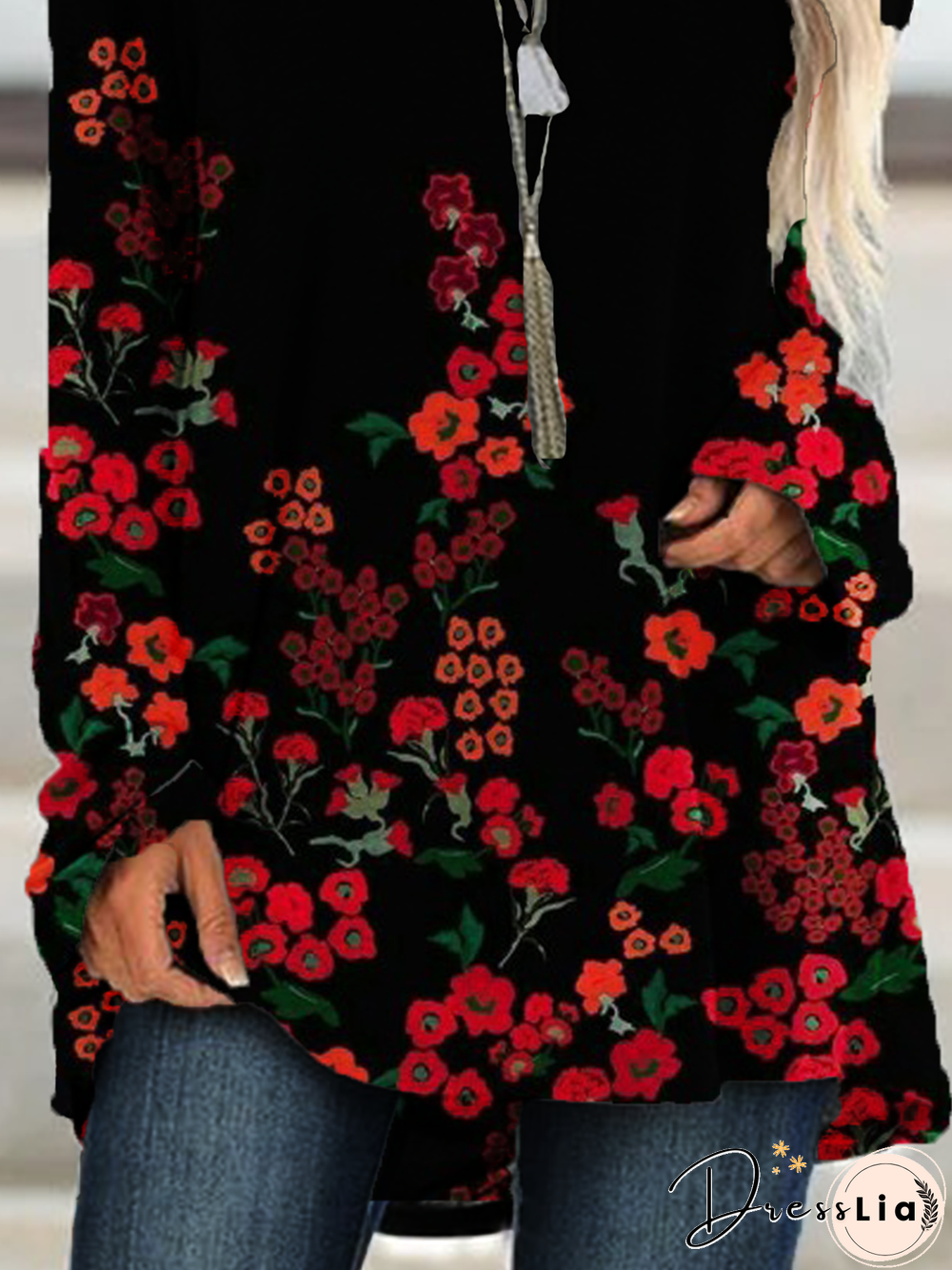 Sexy Shift Floral-Print Cotton-Blend Tops