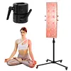 [US Local Warehouse] Near Infrared Light Stand with Wheels 44 Lb Load Capacity Red Light Stand Angle Height Adjustable Lamp Holder Gift Idea for Mom Women Wife Sister Girlfriend
