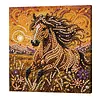 Kit d&rsquo;art de perles 3D pour cheval de course maison &agrave; motif animal encadr&eacute;