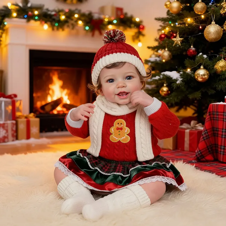 Babeside Christmas Smiling Reborn Baby Vead 20" Little Infant Girl Heartwarming Gift A Memory In Hands