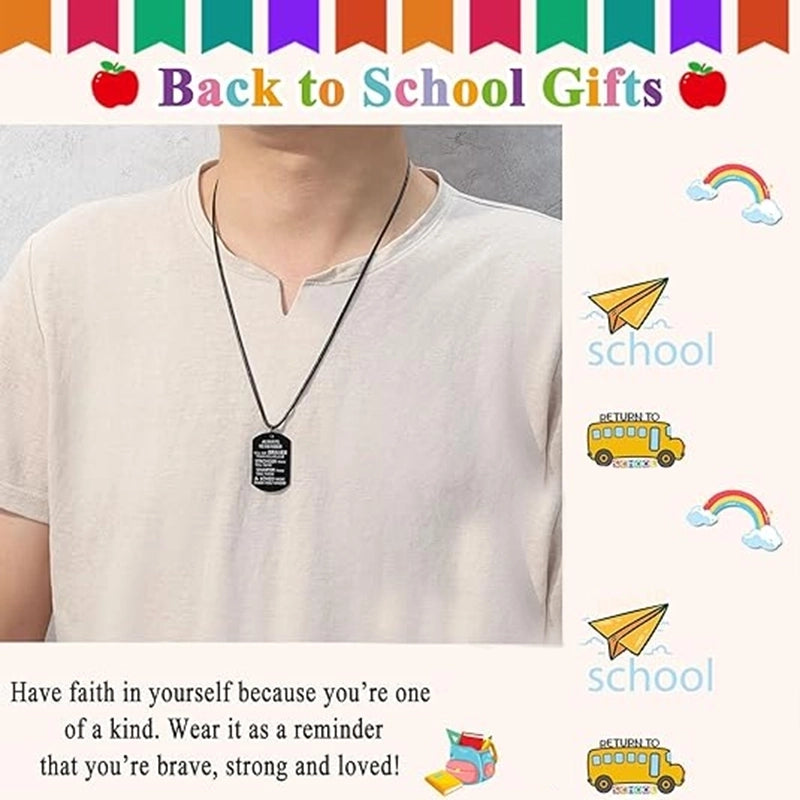 Hip-Hop Retro Letter 304 Stainless Steel Carving Black Plated Men's Pendant Necklace