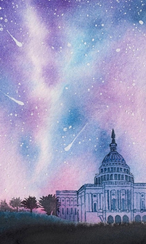 Purple Sky – Paint By Numbers - 40*50CM, 501 Original