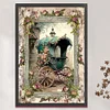 (Big Size) Flowers And Carriage - 11CT Counted Cross Stitch 40*60cm/15.75*23.62in