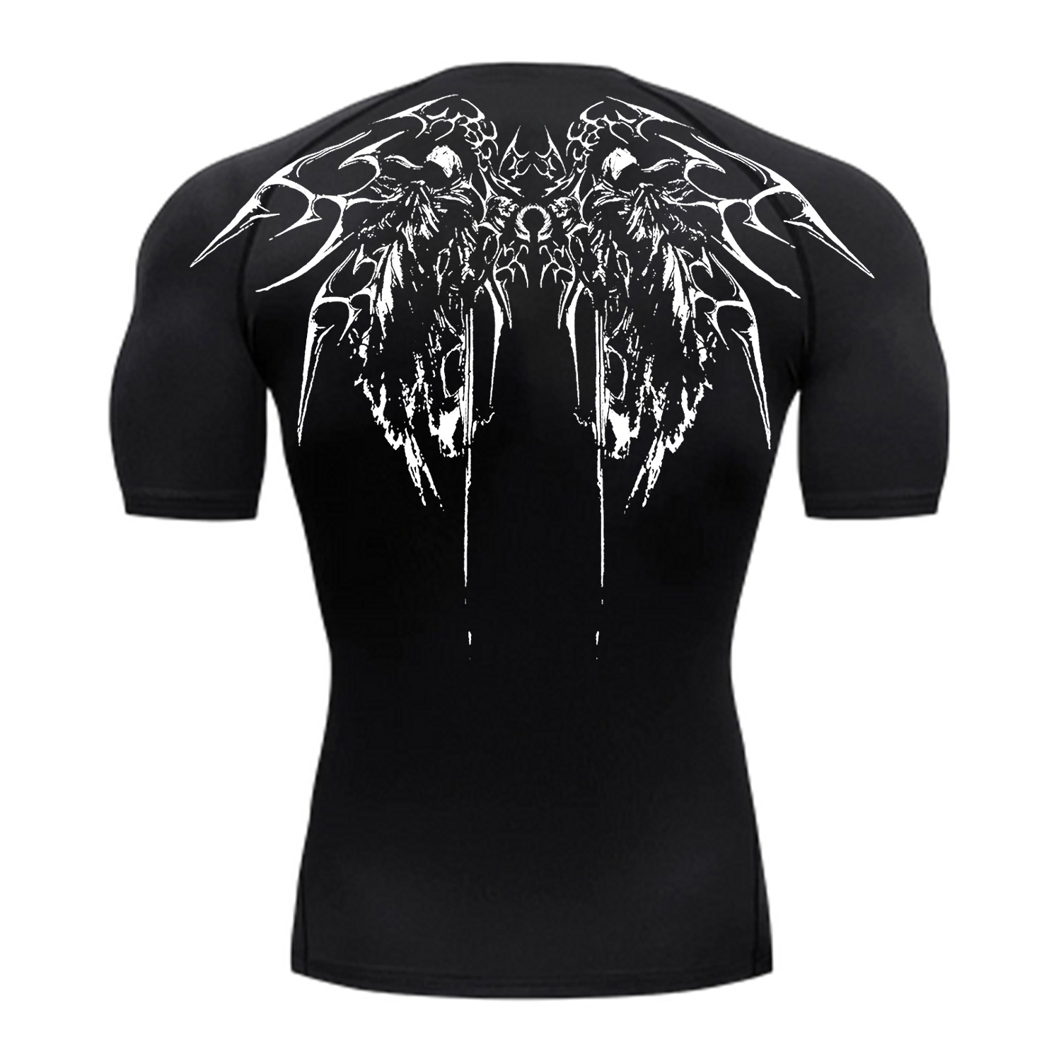 Wing-shaped Dark Totem Compression Shirt