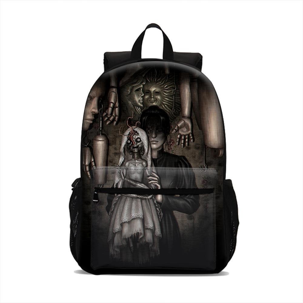 Resident Evil Village Backpack Lightweight Laptop Bag Large Capacity Kids Adults Use Sport Outdoor