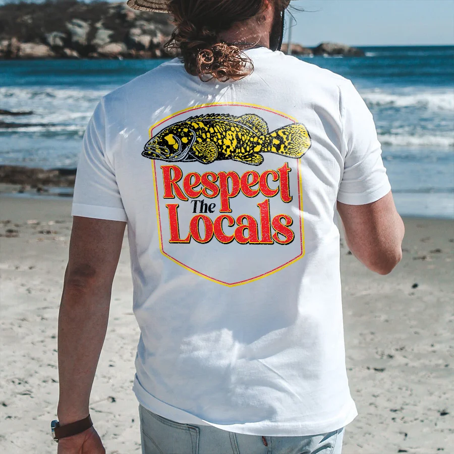 Respect The Locals Printed Men's T-shirt