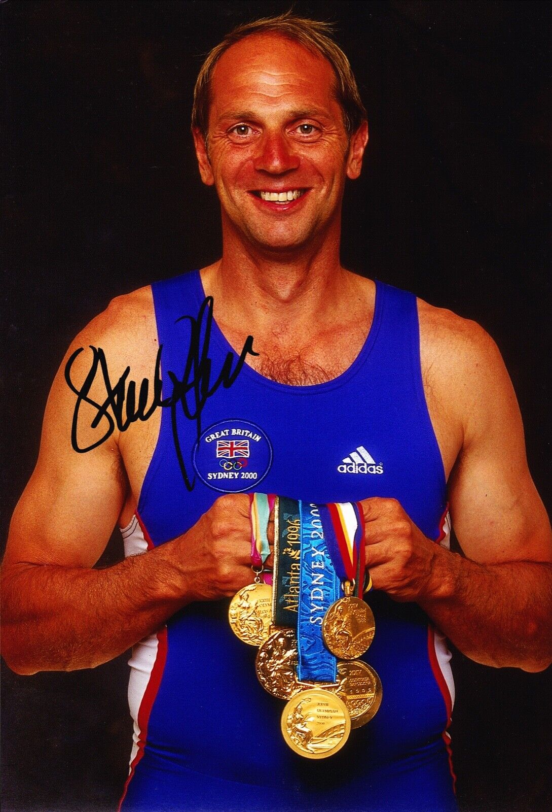 Steve Redgrave Signed 12X8 Photo Poster painting Sydney 2000 Genuine Signature AFTAL COA (E)