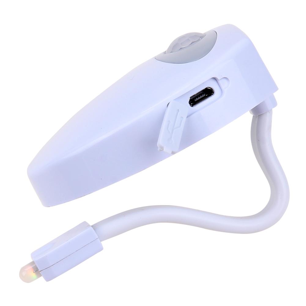 

8-Color Led Body Sensing Motion Sensor Night Lamp Toilet Bowl Light, 501 Original