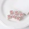 Lovely Red Beige Cartoon Acrylic Beads DIY Accessories