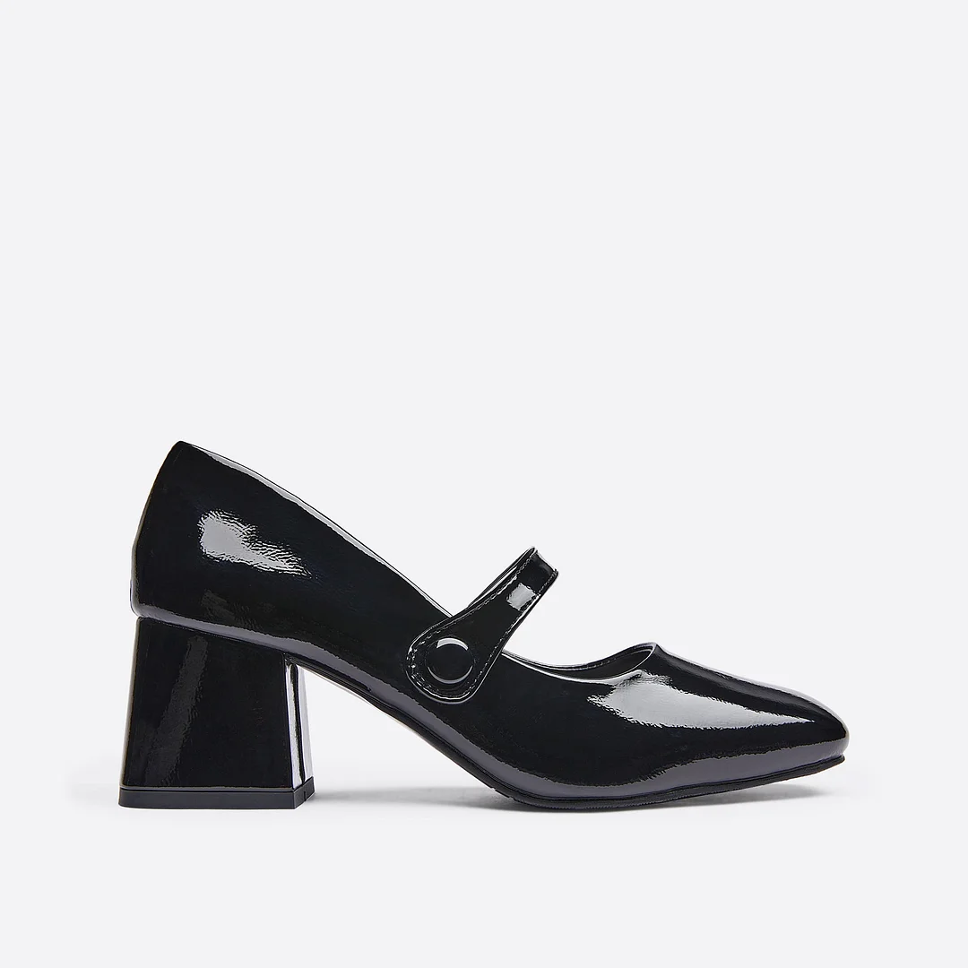 Ornament Block Heeled Mary Janes