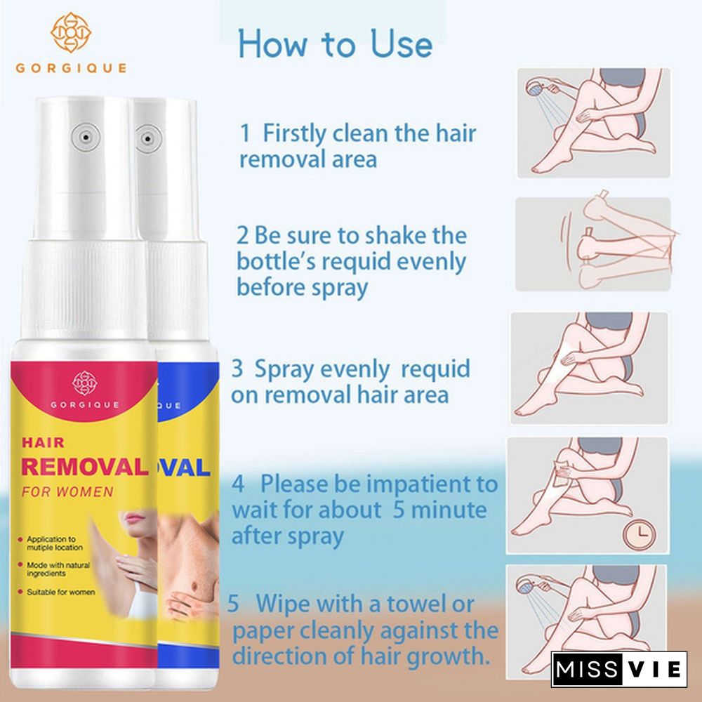 10ml/Permanent Hair Removal Spray Inhibiting and Reducing To Stop Hair Growth