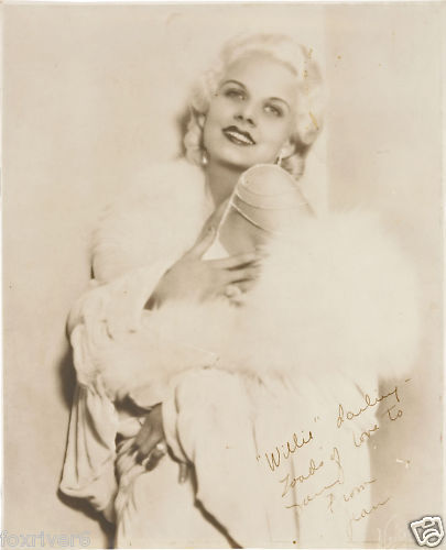 JEAN HARLOW Signed Photo Poster paintinggraph - Film Star Actress - preprint