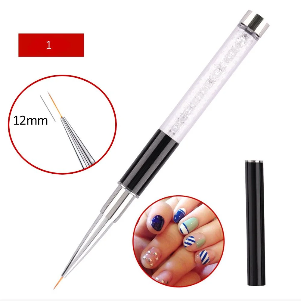 16 Types Nail Art Acrylic Liquid Powder Carving UV Gel Extension Builder Painting Brush Lines Liner Drawing Pen Manicure Tools