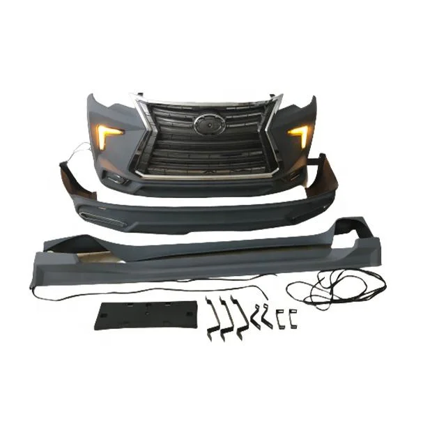 conversion Conversion facelifting lexus LX570 style Body kit for toyota fortuner accessories fortuner bodykit Front rear Bumper set 2016-2021 ITN Auto