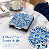 Christmas Snowflake DIY PU Diamond Painting Note Box 160 Papers Memo Box