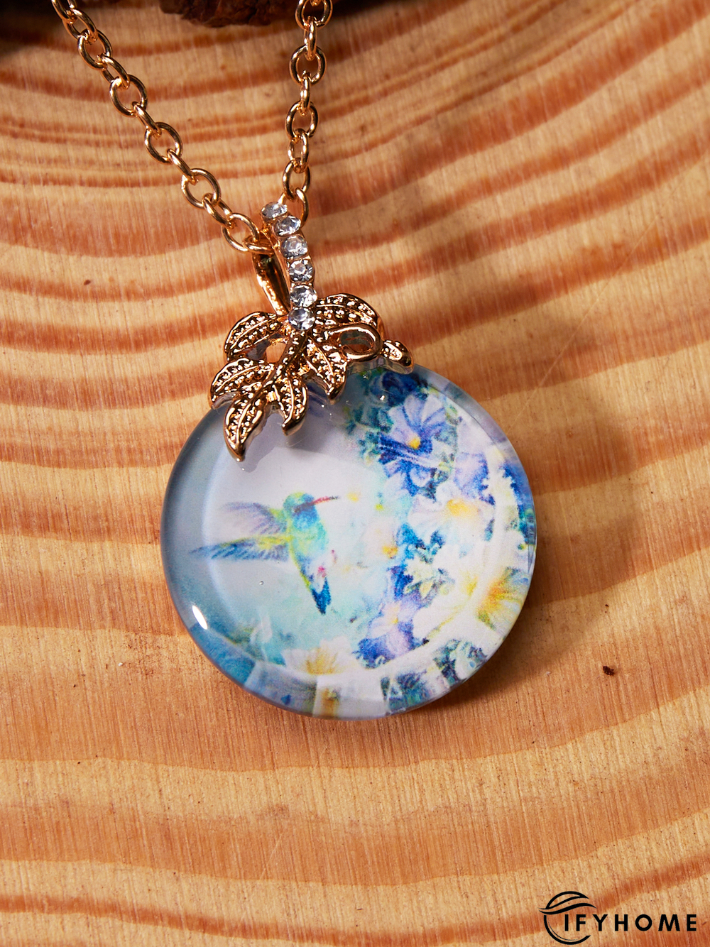 Creative Crystal Flower Bird Necklace | IFYHOME