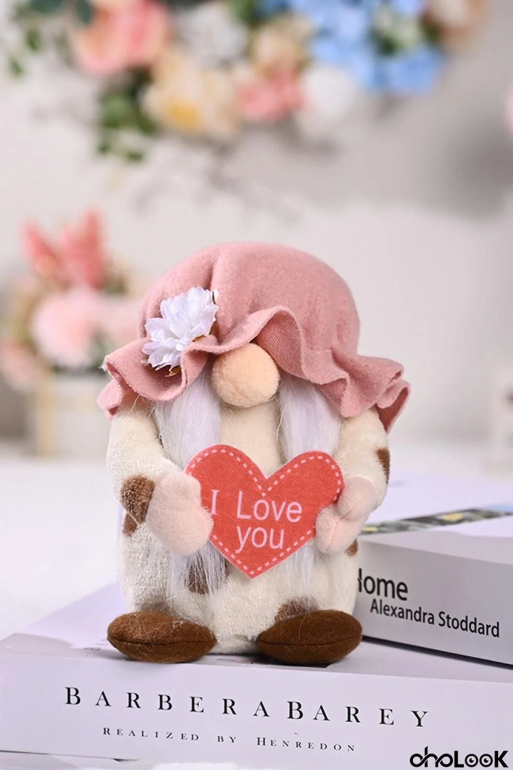 Mother's Day Flower Decor Short Leg Faceless Gnome
