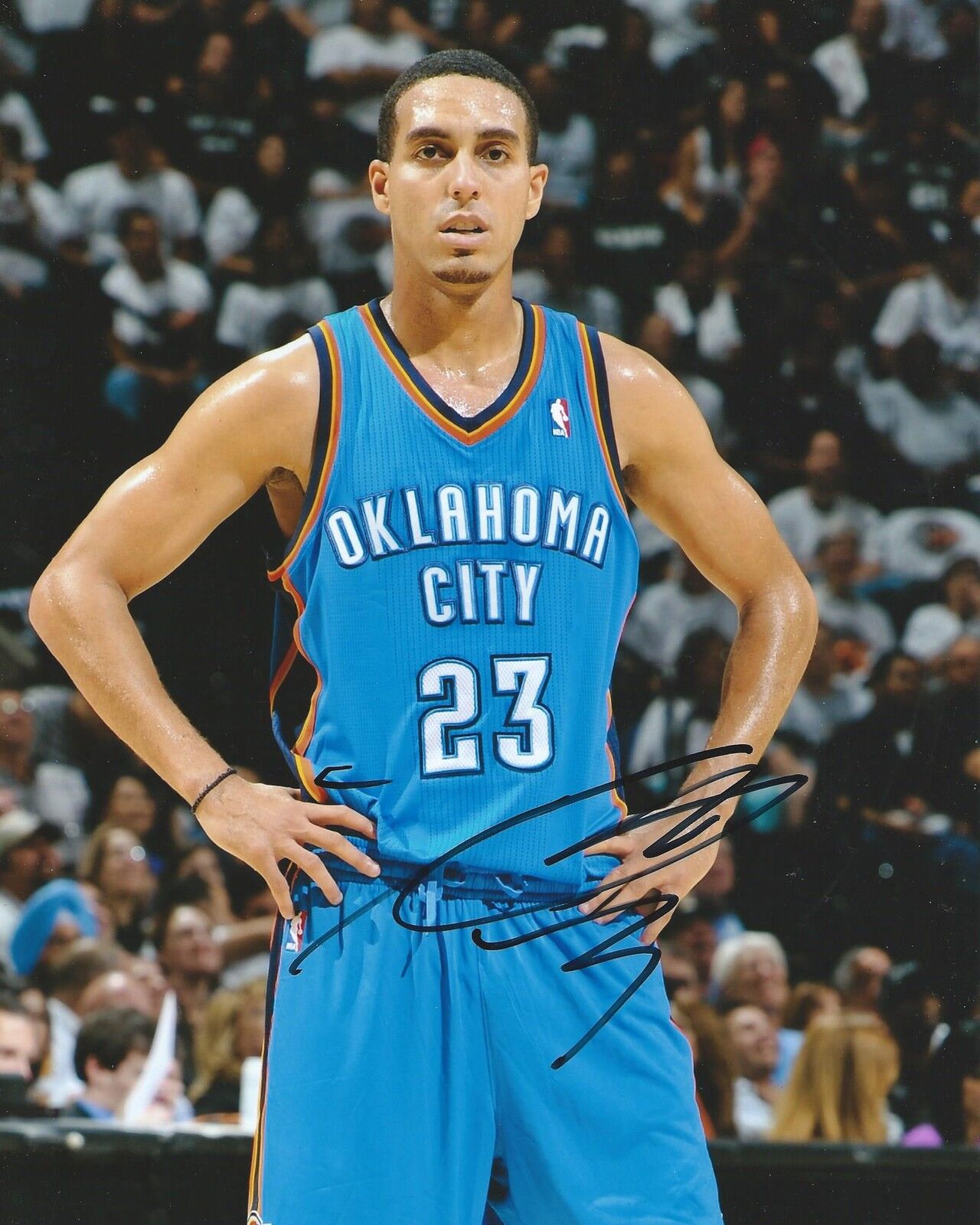 **GFA Oklahoma City Thunder *KEVIN MARTIN* Signed 8x10 Photo Poster painting K3 COA**