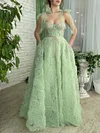 Sage Green Sweetheart Bodice Ruched Prom Dress Ribbon Strap A Line Corset Ball Gown Tea Length Bridesmaids Robe Fairycore Cottagecore