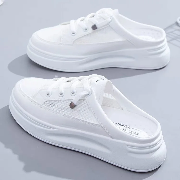 Churchf Churchf Half Support Shoes Children 2024 Spring / Summer New Rubber Soft Bottom Lace Set Foot Mesh Gauze Breathable Light Sandals