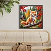Diamond Painting-5D Full Round Drill Cat in the Woods(40*40 CM)