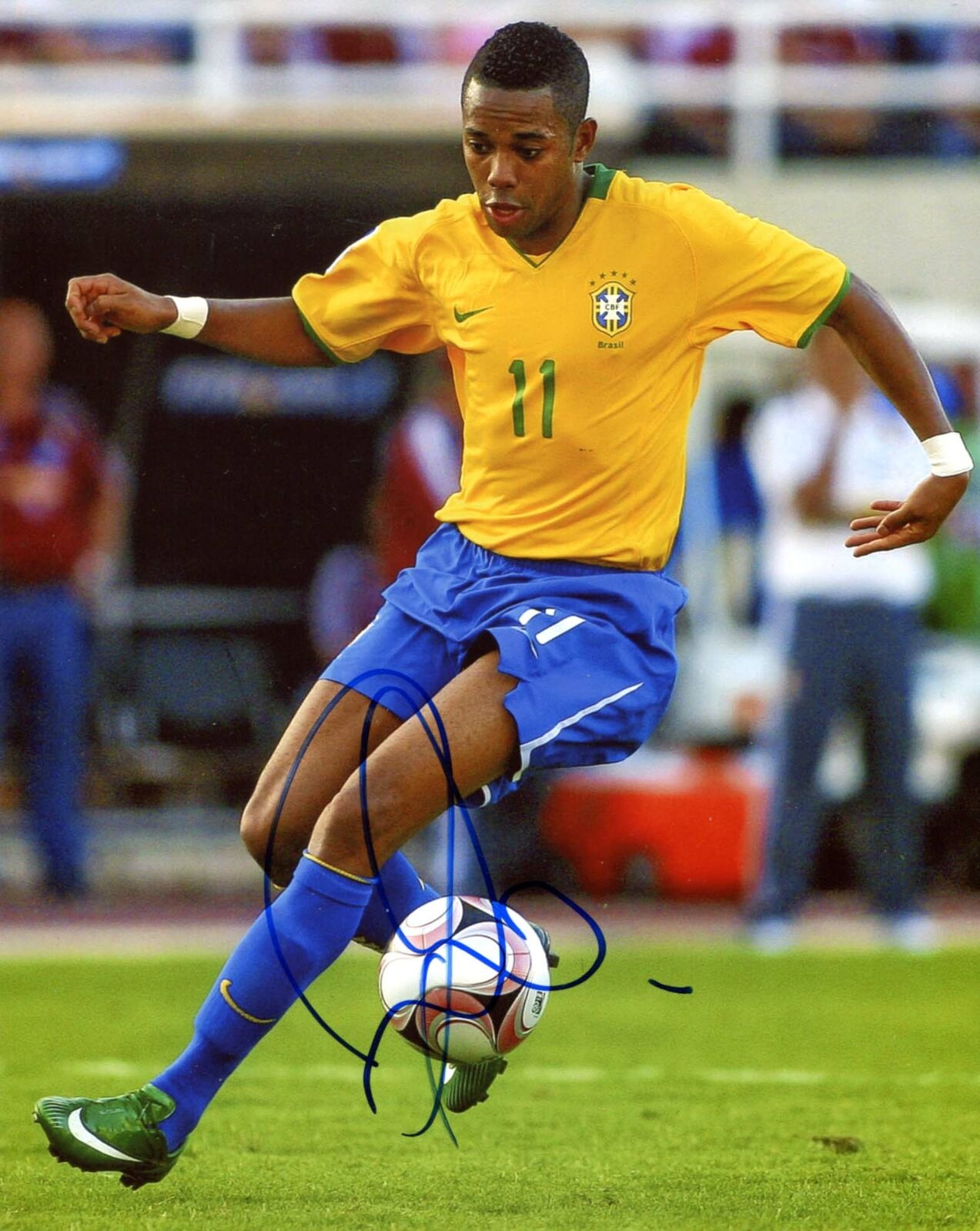 Robinho BRAZILIAN autograph, In-Person signed Photo Poster painting