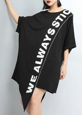 VCSHOES Cotton dresses Vintage Print Irregular Women Dress