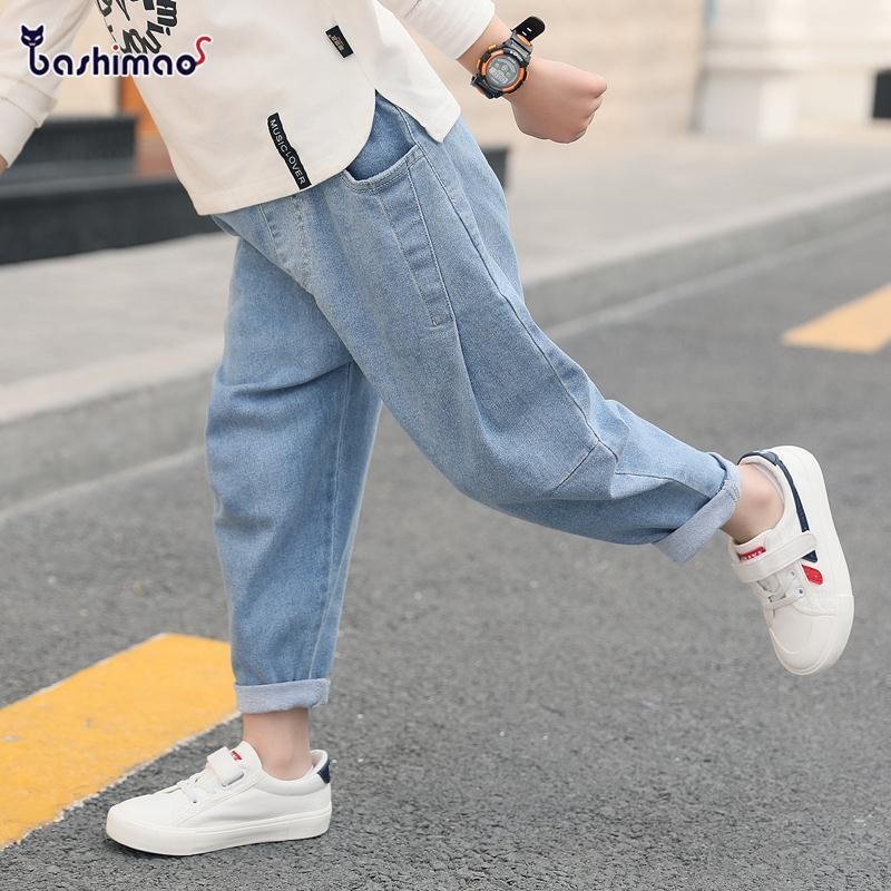 hot sale boys jeans 3-13 years old Cotton washed kids jeans Korean pants for baby boys jeans kids Leisure loose toddler jeans