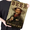 Drink Like A Man - Metal Tin Signs(8*12Inch/12*16Inch) - Bar
