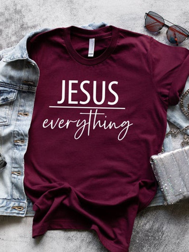 Faith Tee Printed Short-sleeved T-shirt