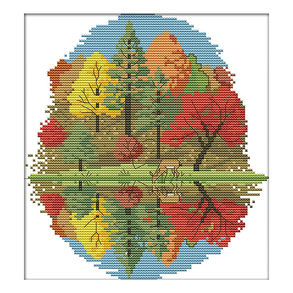 

The Outskirts-Summer - 14CT Stamped Cross Stitch - 26*27cm, 501 Original