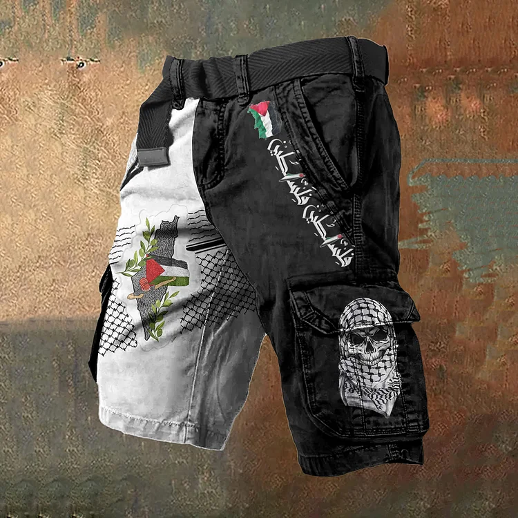 Hope Peace Forever Cargo Shorts (Belt Not Included)