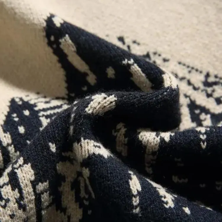 Brownm Mountain Knitted Sweater