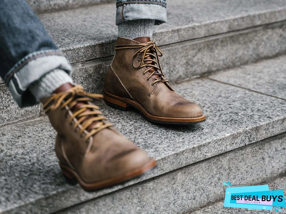 Cow Split Leather Men Boots Comfortable Boots Men Footwear Rubber Ankle Boots Men's Shoes