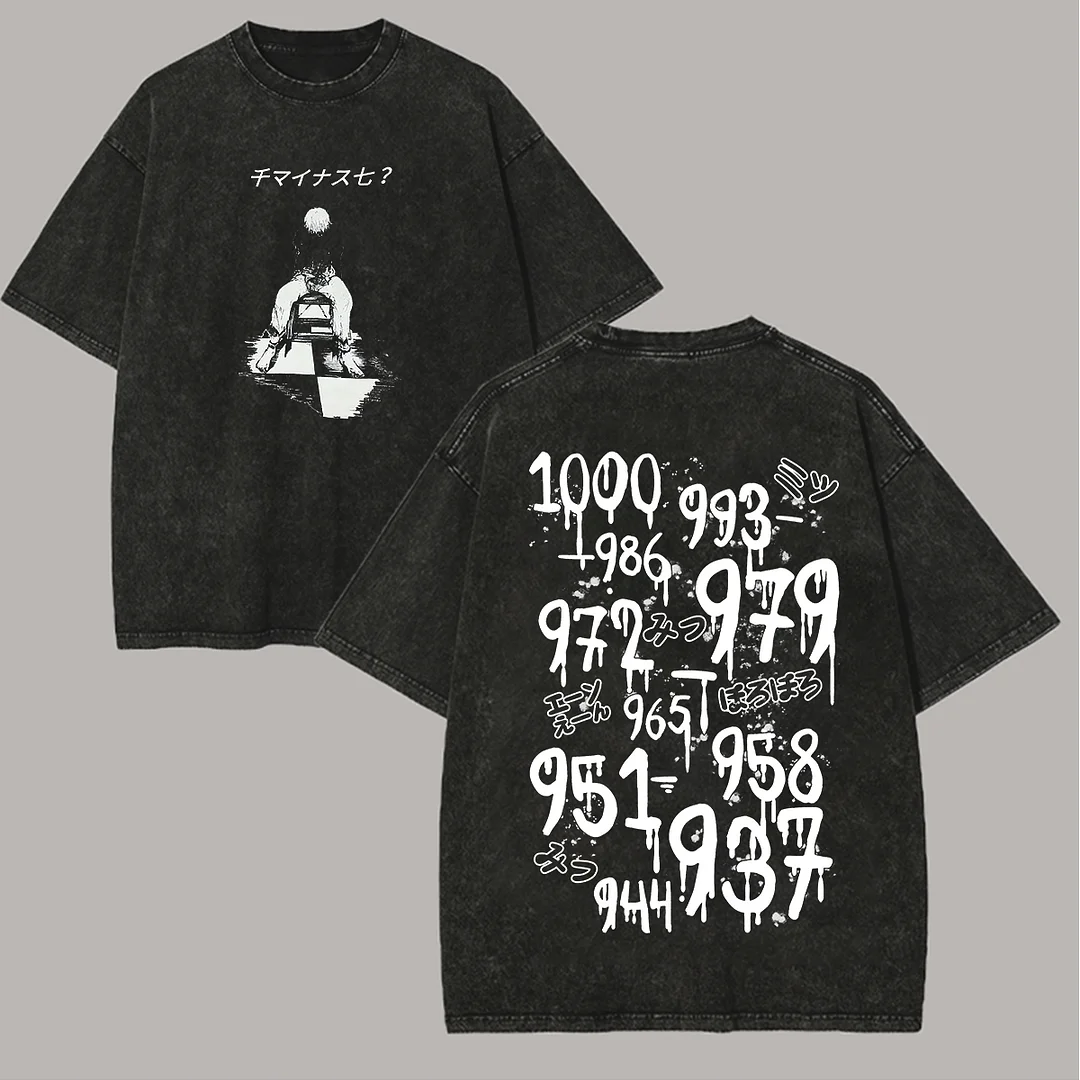Tokyo Ghoul Printed Unisex Washed T-Shirt