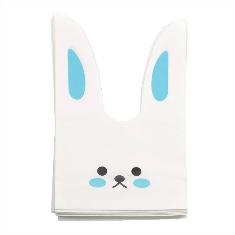 25pcs Bunny Cookies Bags Candy Biscuit Packaging Bag Birthday Wedding Favors Candy Gift Bags Easter Party Decoration Supplies