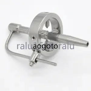 pornhint Pornhint Spikes Stainless Steel Chastity Device Screw Locking Scrotum Testicle Lock